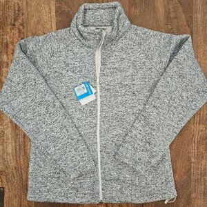 Columbia Jacket Womens XL Gray Fleece Lined Full Zip Long Sleeve Pocket NWT